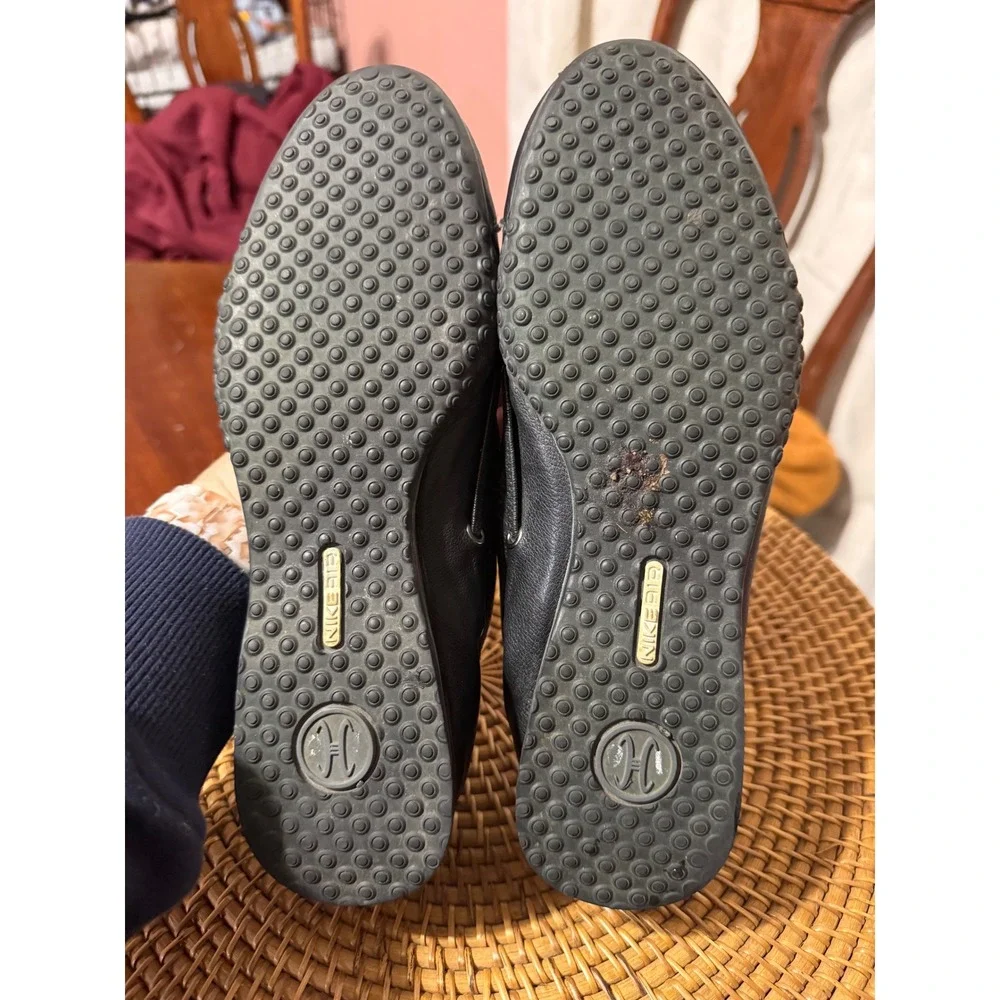 Cole Haan G Series Nike Air Black Leather Ballet Flats Womens 6.5 B